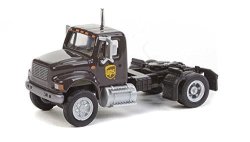 International R 4900 Single-axle Semi Tractor Only - Assembled -- United Parcel Service Modern Shield Logo Brown Yellow