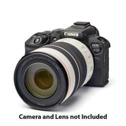 Pro Silicon Camera Case For Mirrorless Canon R10 - Black - ECCR10B