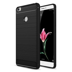 Xiaomi Mi Max Case Carbon Fibre Brushed Tpu Phone Case For Xiaomi Max Mobile Phone Bag Shell - Black