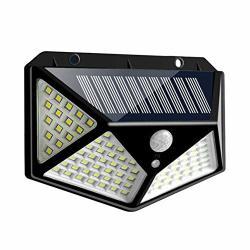 Deals on Liobaba 100 LED Solar Power Motion Sensor Wall Light Outdoor ...