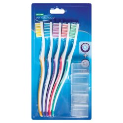 Toothbrush 5PCS Assorted With Caps