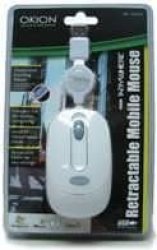 Okion Anywhere Mobile Retractable Optical Mouse White