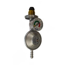 Alva Bullnose Gas Regulator With Pressure Gauge