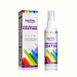 Sublimation Coating Spray 100ML Anti-abrasion & Stain-resistant Multi-purpose For Heat Transfer On T-shirts & Fabrics Packaging Box Included