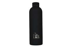Lma 750ML Rubber-coated Double Wall Stainless Steel Water Bottle - White