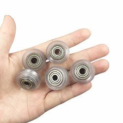 Pack of 10 ExcelFu Big Clear Plastic Pulley Wheel with Bearing Idler Pulley Gear Perlin Wheel for Creality CR-7,CR-8,CR-10,CR10S,Ender 3//Ender 3 Pro