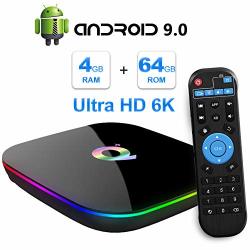 Turewell Android 9.0 Tv Box Q Plus Android Tv Box Quad Core H6 4GB RAM 64GB Rom Smart Tv Box Support 3D 6K Ultra