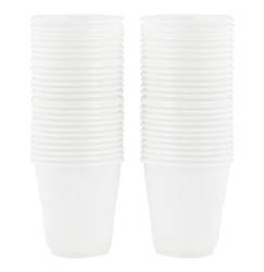 Plastic Cups White 250ML 1 X 50