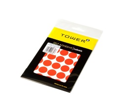 Tower C19 Colour Code Labels Sheets - Fluorescent Red