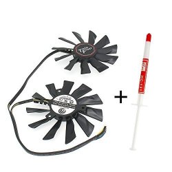 Li-sun Replacement Laptop Cpu Cooling Fan For Msi R9-290X 280X 270X R7-260X GTX 760 770 Seires Laptop Cooler Heatsink With Thermal Grease PLD10010S12HH