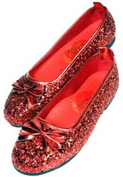Wizard Of Oz Child's Deluxe Dorothy Ruby Red Slippers Medium