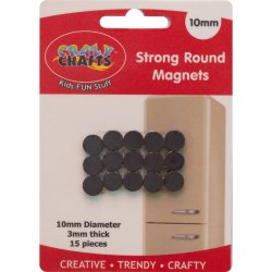 Strong Round Magnets - 10MM - 15 Pcs