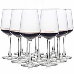 Umi Umizili Set Of 12 12 Ounce Durable Wine Glass For Red Or White Wine Clear Lead Free