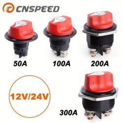 50 100 200 300A Car Battery Race Rally Switch 12V Battery Disconnector Isolator Cut Off Switch Kit For Rv Motorcycle Truck Boat