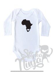 Stickaninja Africa Heart Baby Grow