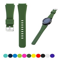 For Samsung Gear S3 Frontier S3 Classic Smartwatch Replacement Watch Band - Feskio Accessory Soft Silicone Bracelet Wrist Strap Watch Band For Samsung