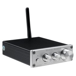 Suca Audio EA502C Bluetooth 4.2 2 Channel Hifi Stereo Audio Amplifier Receiver For Home Desktop Speaker - Silver Eu Plug