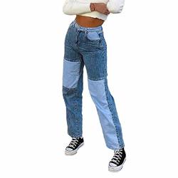 LONGBIDA Baggy Jeans for Women High Waisted Stretch Wide Leg