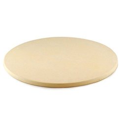Ceramic Grill Store 13" Round Ceramic Pizza Stone For Big Green Egg Primo Kamado Joe And Other Outdoor Grills And Ovens.