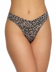 Hanky Panky Classic Leopard Original Rise Thong Brown black One Size