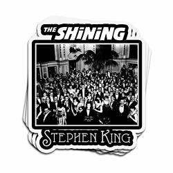 Jarky Love 3 Pcs Stickers The Shining Cover Tribute Stephen King 4 3 Inch Die-cut Wall Decals For Laptop Window