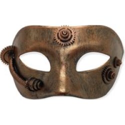 Steampunk Antique Copper Maquerade Mask