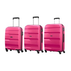 American Tourister Bon-air 3-pc Travel Luggage Suitcase Set Hot Pink