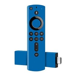 Mightyskins Skin Compatible With Amazon Fire Tv Stick 4K - Solid Blue Protective Durable And Unique Vinyl Decal Wrap Cover Easy To