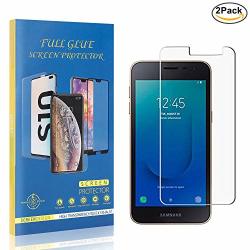 The Grafu Galaxy J2 Core Screen Protector Tempered Glass Ultra Clear Bubble Free 9H Screen Protector For Samsung Galaxy J2 Core Easy Installation 2 Pack