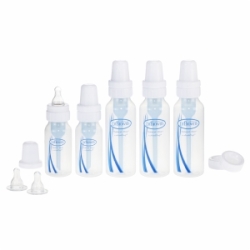 Dr. Brown"s Natural Flow Polypropylene Newborn Bottle Feeding Set