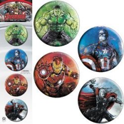Button - Marvel - Avengers Age Of Ultron Set Of 4 B-MVL-0025-S
