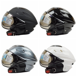 Motorbike Riding Driving Protective Half Face Helmet Zeus 125b