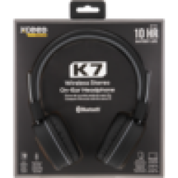 Pulse K7 Black On-ear Bluetooth Stereo Headphones