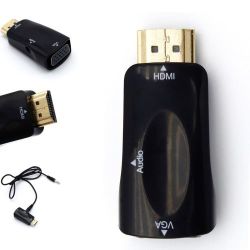 Hdmi Male To Vga Female Converter adapter With Audio Cable Local