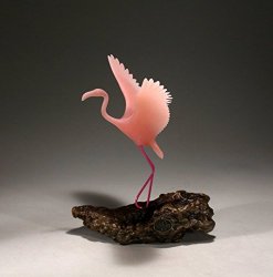 Flamingo Sculpture From John Perry In Flight Statue 8IN High On Burl