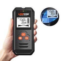 LOMVUM Multi-functional Digital Wall Detector Metal Wood Ac Voltage Live Wire Handheld Detector Lcd