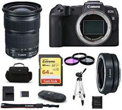 Canon Eos Rp Mirrorless Digital Camera With Ef 24-105MM F 3.5-5.6 Stm Usa Warranty Bundle Includes: Canon Mount Adapter Ef-eos R + Sandisk 64GB Ext