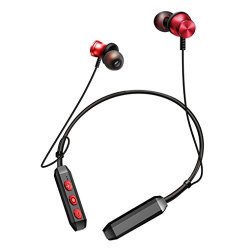 Appoi Iphone Headphones Wireless Sports Earphones Neckband Headset With MIC For Iphone Sport Headset Red