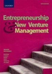 Entrepreneurship And New Venture Management