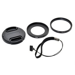 Kiwi KWF-RX100 62MM Uv Filter + Lens Adapter Ring Cap Set For Sony Cyber-shot DSC-RX100 RX100II RX100III Camera 1 Nikkor VR 10-30MM F 3.5-5.6 Pd-zoom