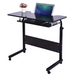 Fine Mobile Computer Desk With Wheels Adjustable Mobile Desk Portable Laptop Table Computer Stand Desk Home Office Chair Can Be Lifted And Lowered