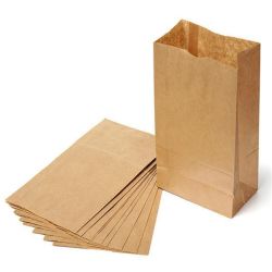 Brown Paper Bag X 2 Pack Of 10 13 X 18CM