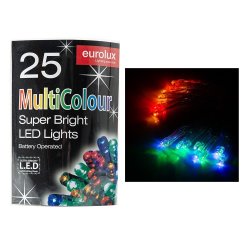 Eurolux LED Light Chain Multicolour Battery Operated