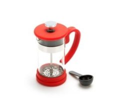 Red Elegant Houseware 1 Litre Coffee Plunger With Spoon