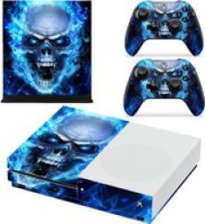 Decal Skin For Xbox One S: Blue Skull