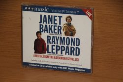 Galactic Cd Bbc Music Volume 4 Number 7 Janet Baker Raymond Leppard A Recital From The Aldeburgh Festival 1971 Traders