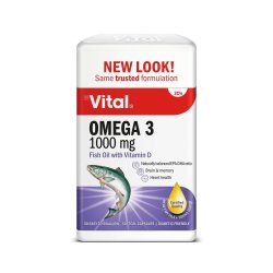 Vital Omega 3 1000MG Caps 30'S