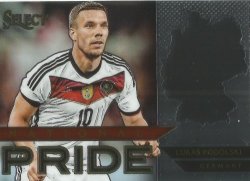 Lukas Podolski - Panini "prizm Select 2015" - "national Pride" Trading Card