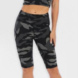 Ladies Camo Bike Shorts With Pocket UP21 - S
