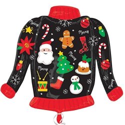 Anagram Ugly Christmas Sweater Supershape Foil Balloon